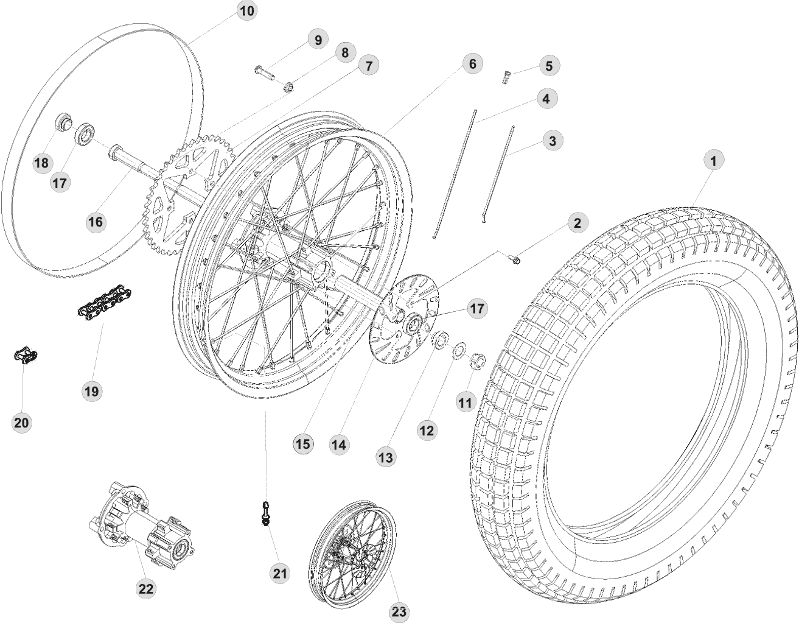 42 REAR WHEEL