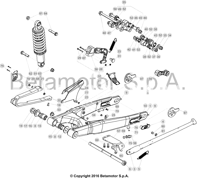 33 SWING ARM/REAR SUSPENSION