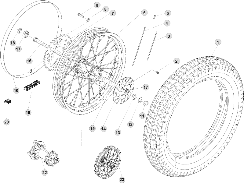42 REAR WHEEL