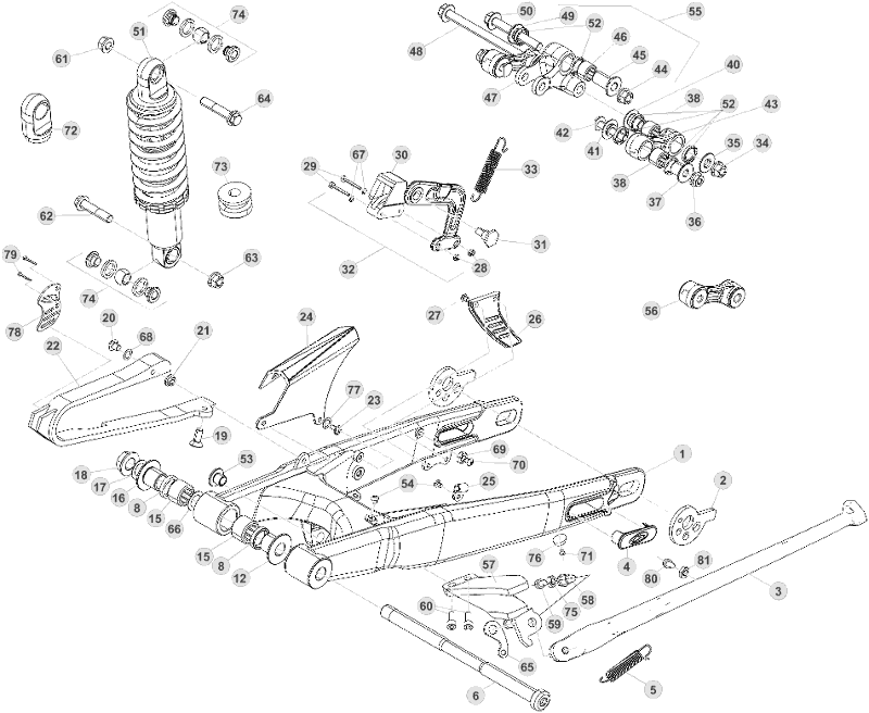 33 SWING ARM/REAR SUSPENSION