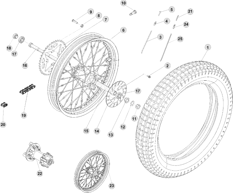 42 REAR WHEEL