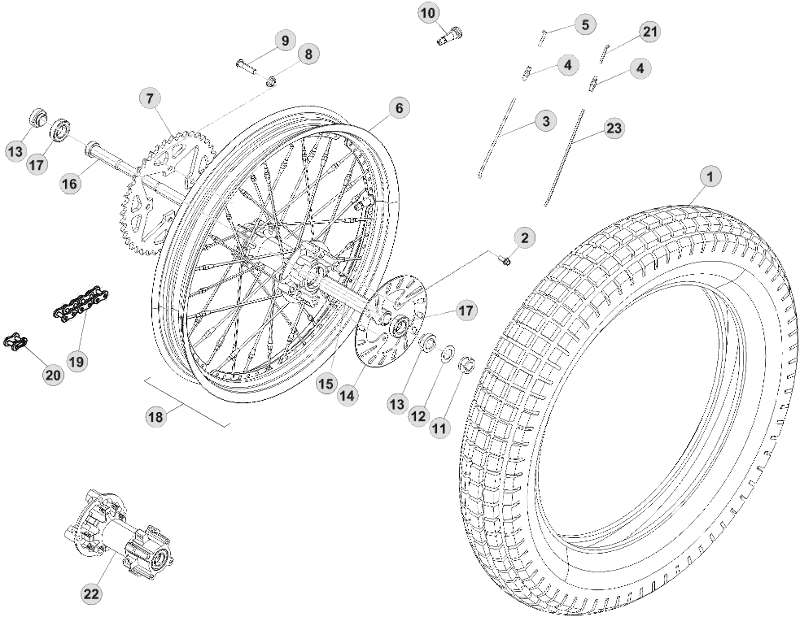 42 REAR WHEEL
