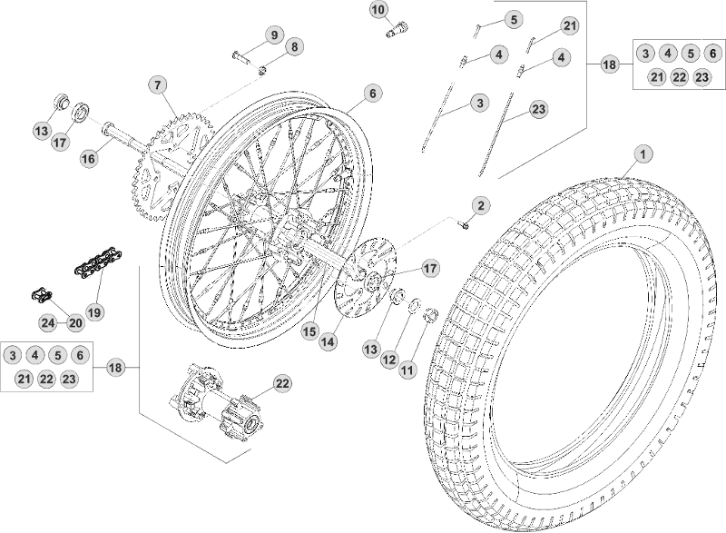 42 REAR WHEEL