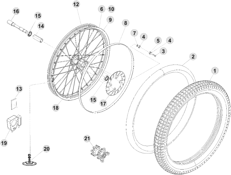 41 FRONT WHEEL