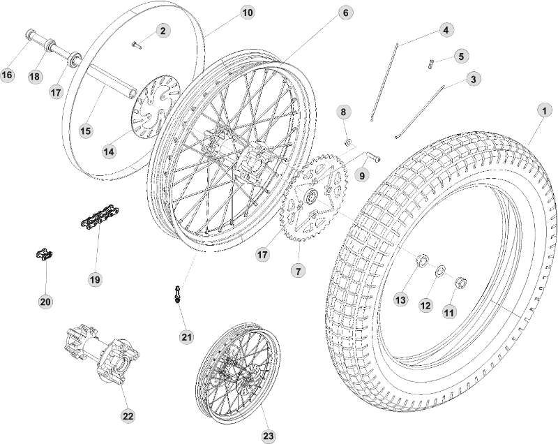 42 REAR WHEEL