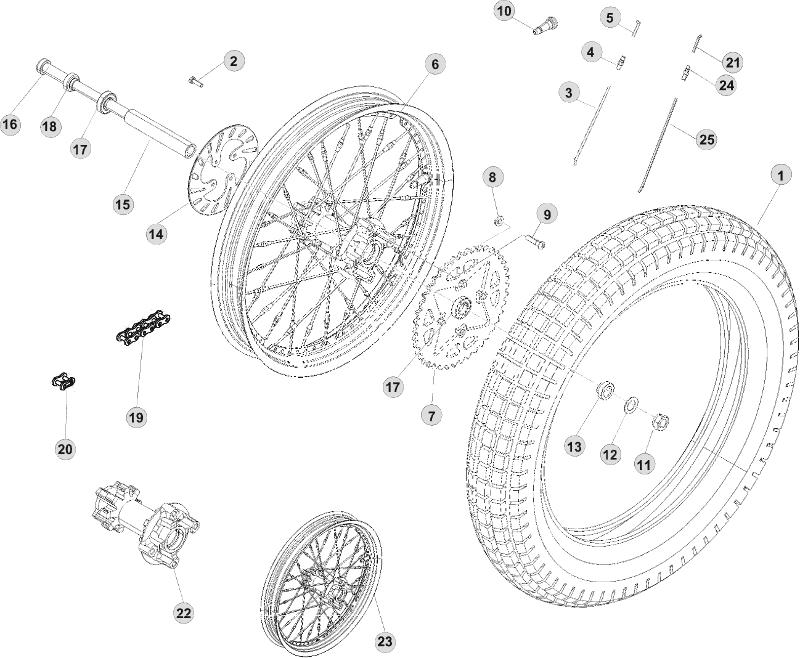 42 REAR WHEEL