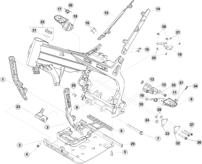 32 FRAME ACCESSORIES - FROM CHASSIS 400182 TO 400200