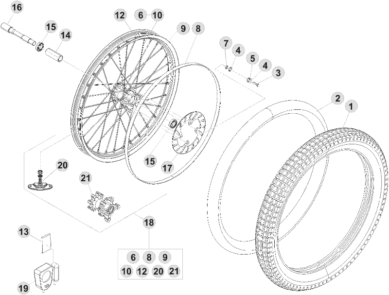 41 FRONT WHEEL