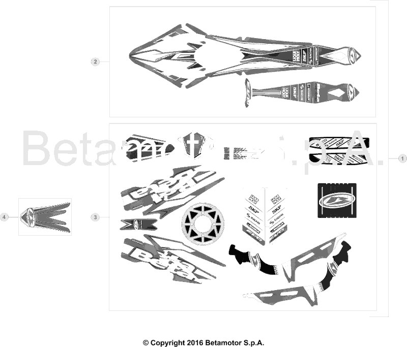43 PLASTIC ACCESSORIES/SEAT/TANK