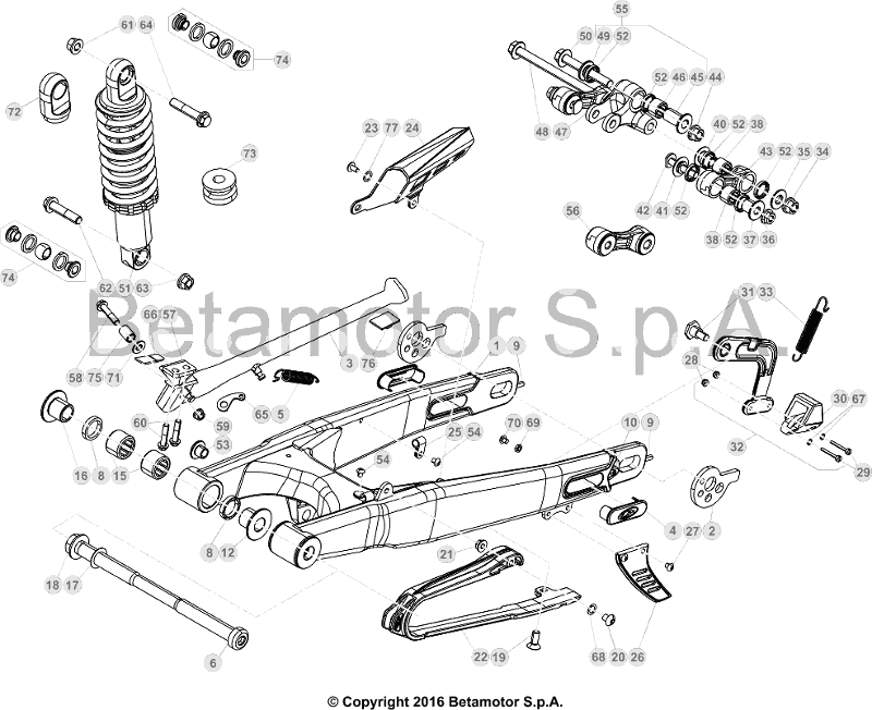 33 SWING ARM/REAR SUSPENSION