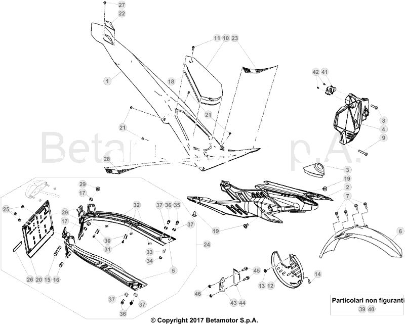 43 PLASTIC ACCESSORIES/SEAT/TANK