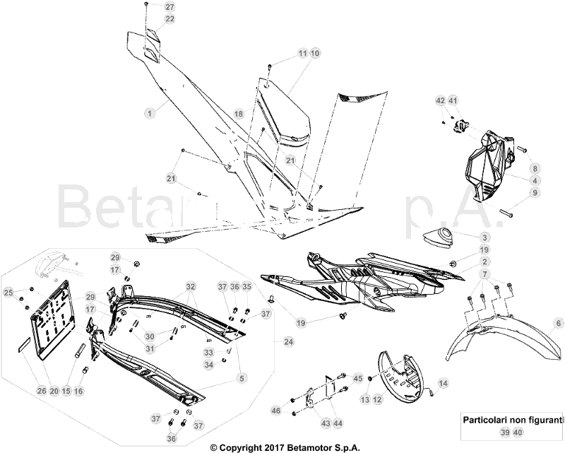 43 PLASTIC ACCESSORIES/SEAT/TANK