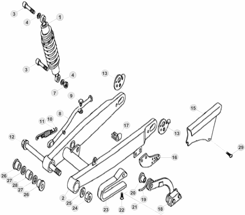 33 SWING ARM/REAR SUSPENSION