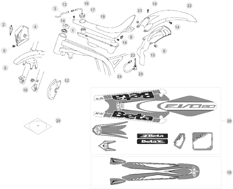 43 PLASTIC ACCESSORIES/SEAT/TANK