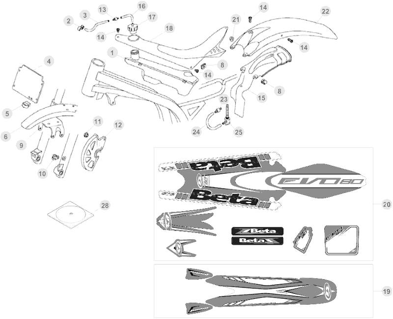 43 PLASTIC ACCESSORIES/SEAT/TANK