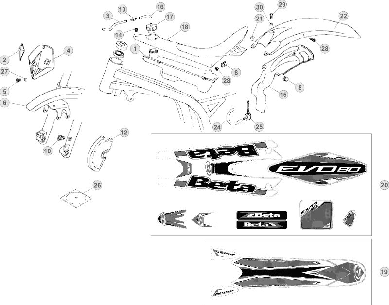 43 PLASTIC ACCESSORIES/SEAT/TANK
