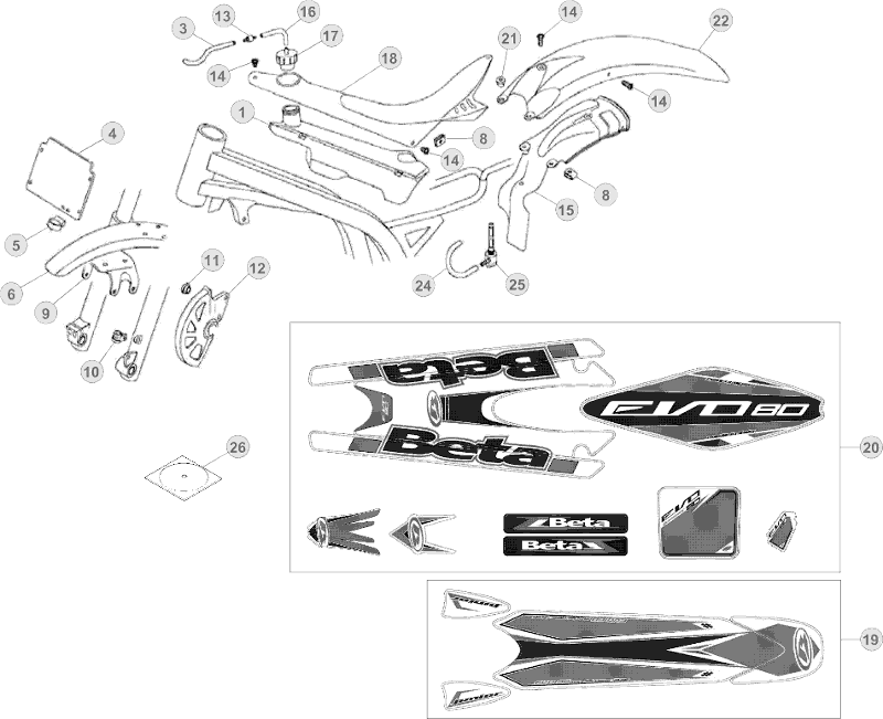 43 PLASTIC ACCESSORIES/SEAT/TANK