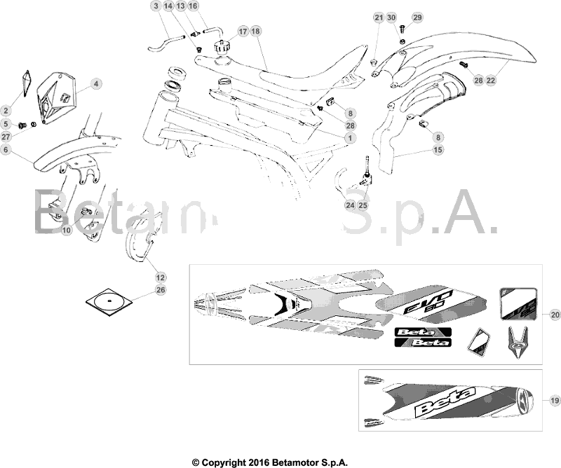 43 PLASTIC ACCESSORIES/SEAT/TANK