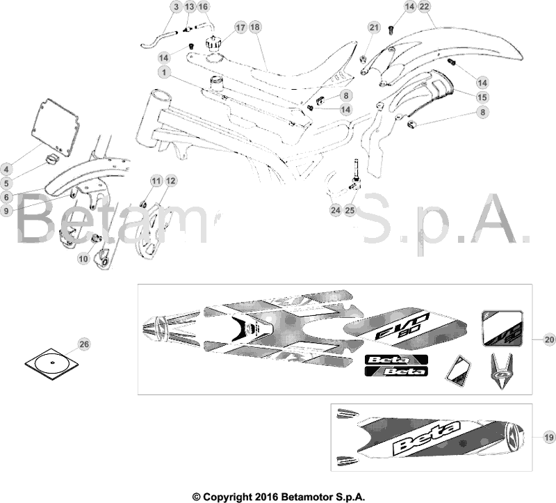 43 PLASTIC ACCESSORIES/SEAT/TANK