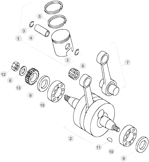 02 CRANKSHAFT/PISTON/BALANCER SHAFT