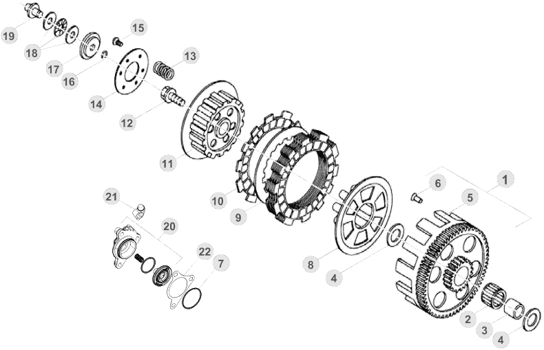 03 PRIMARY GEAR CPL./CLUTCH