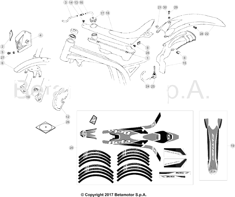 43 PLASTIC ACCESSORIES/SEAT/TANK