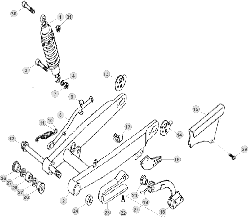33 SWING ARM/REAR SUSPENSION