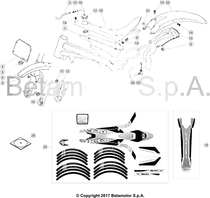 43 PLASTIC ACCESSORIES/SEAT/TANK