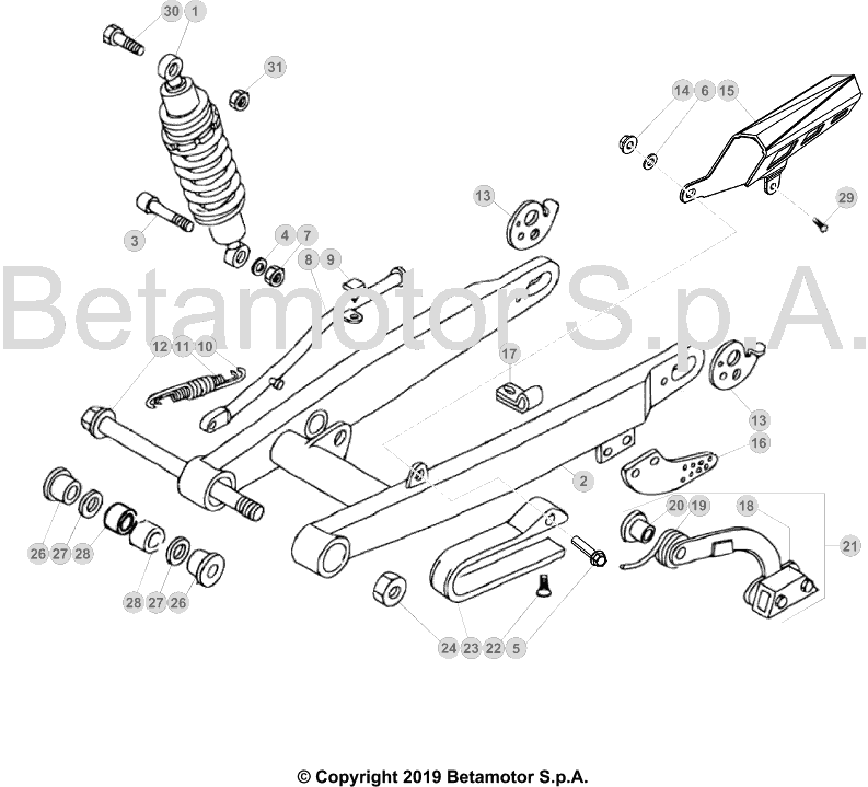 33 SWING ARM/REAR SUSPENSION