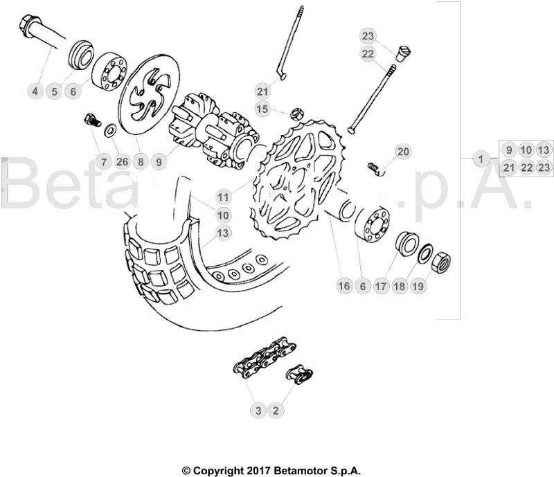42 REAR WHEEL