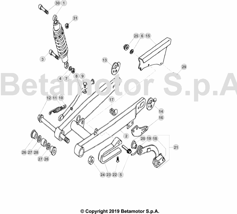 33 SWING ARM/REAR SUSPENSION
