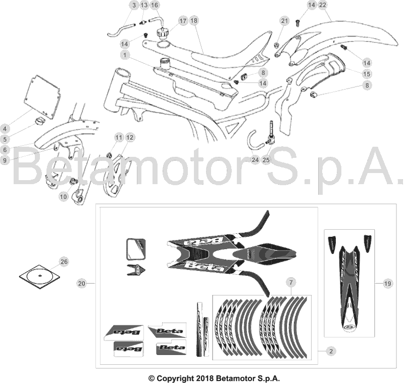 43 PLASTIC ACCESSORIES/SEAT/TANK