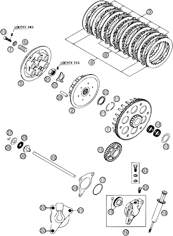 03 PRIMARY GEAR CPL./CLUTCH