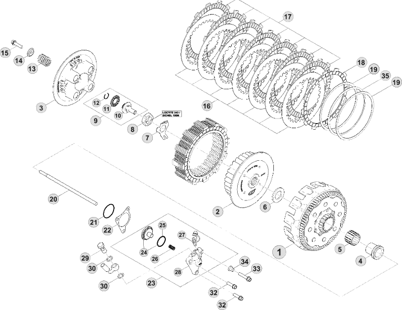 03 PRIMARY GEAR CPL./CLUTCH