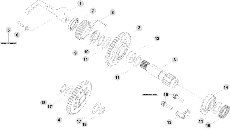 01 ENGINE CASE - FROM CHASSIS 700001 TO 749999