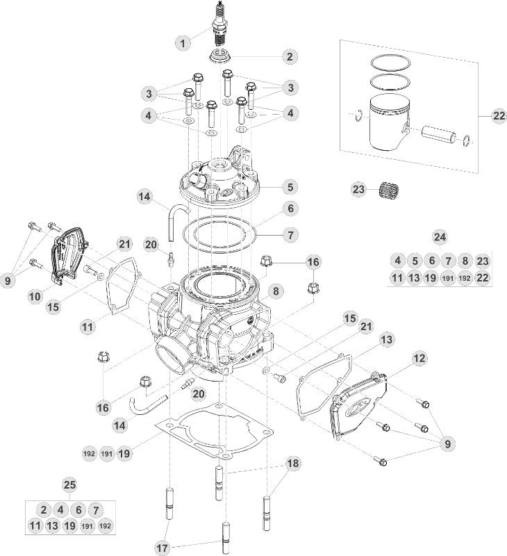 11 CYLINDER/CYLINDER HEAD/VALVETRAIN - FROM CHASSIS 700001 TO 749999