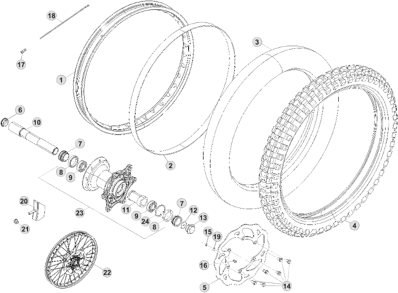 41 FRONT WHEEL