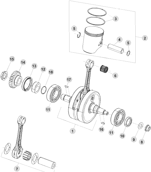 02 CRANKSHAFT/PISTON/BALANCER SHAFT