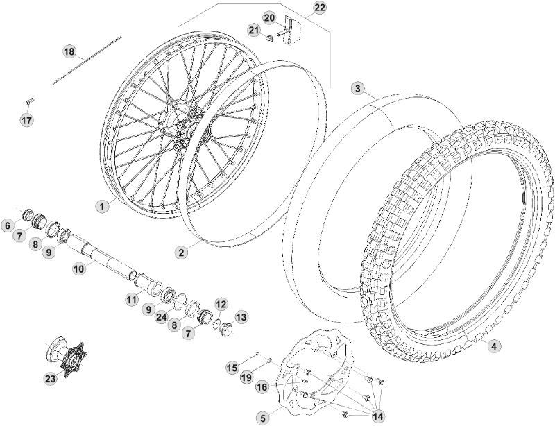 41 FRONT WHEEL