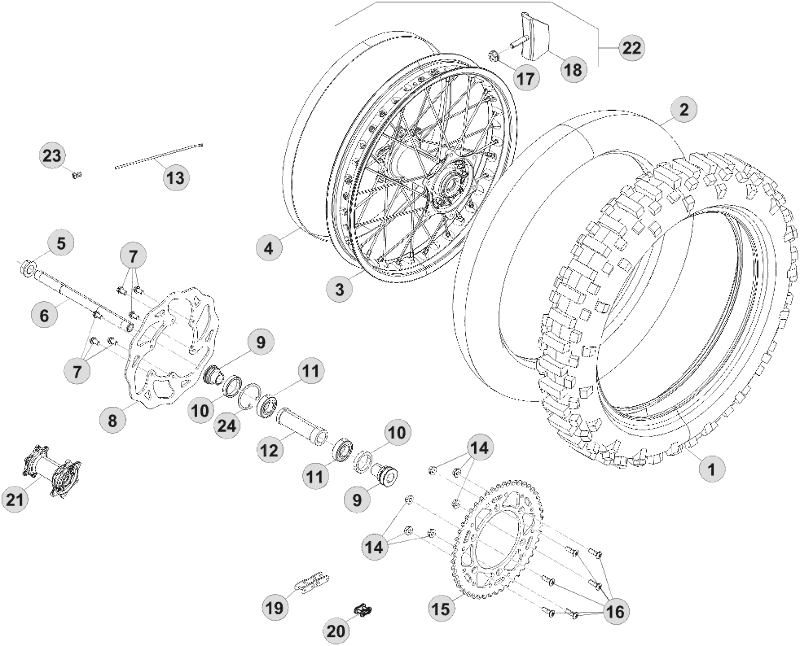 42 REAR WHEEL