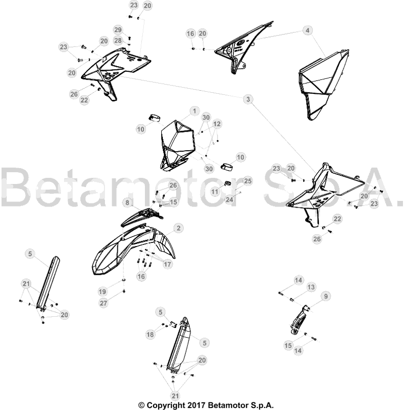 43 PLASTIC ACCESSORIES/SEAT/TANK