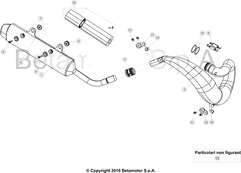 37 EXHAUST SYSTEM - FROM CHASSIS 100035 TO 149999
