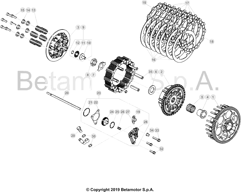 03 PRIMARY GEAR CPL./CLUTCH