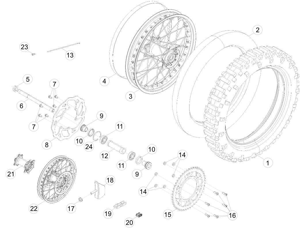 42 REAR WHEEL
