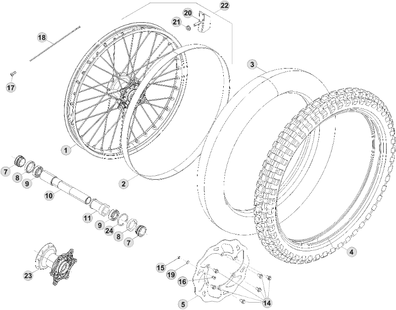 41 FRONT WHEEL