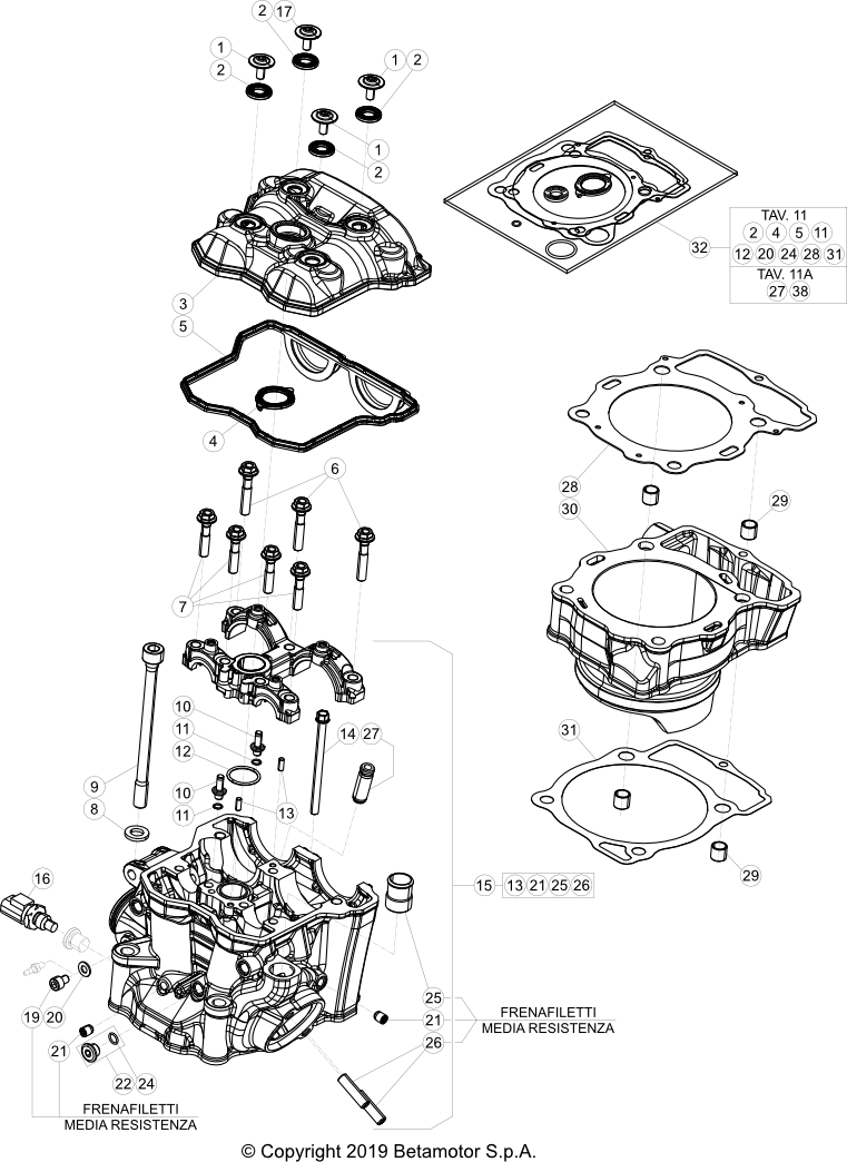 Beta OEM - SCREW M10.1,25 L=127.5 Beta OEM - SCREW M10.1,25 L=127.5