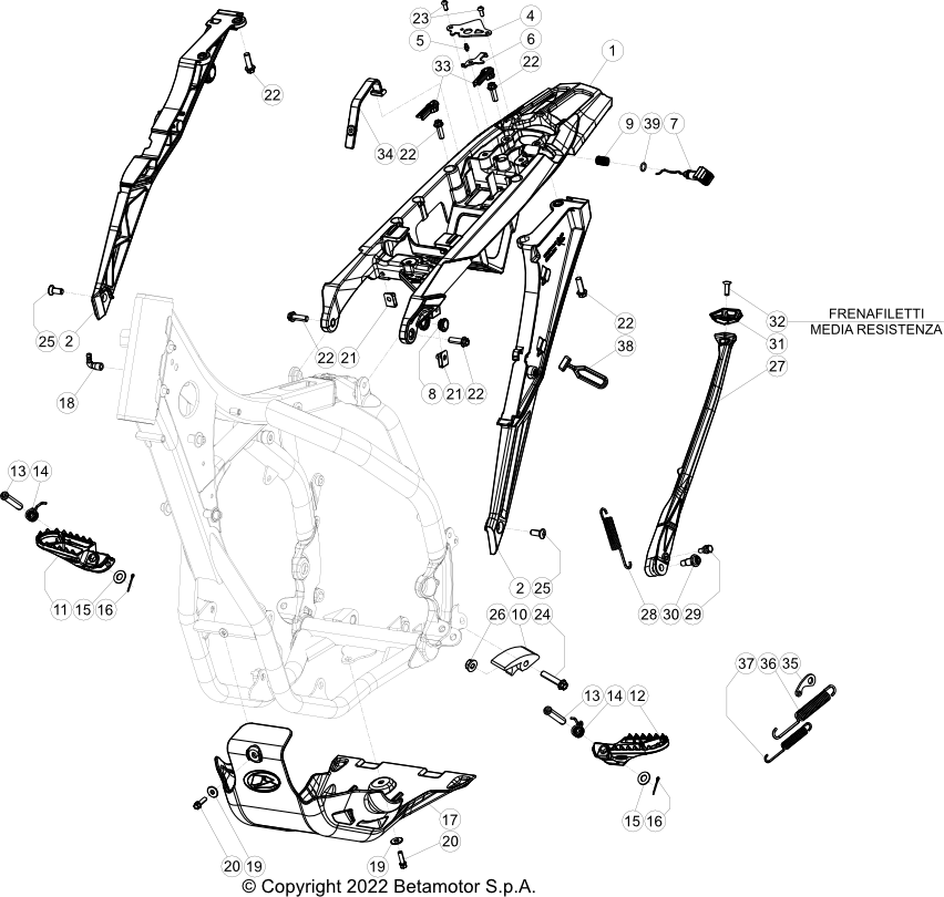 32 FRAME ACCESSORIES Beta Genuine