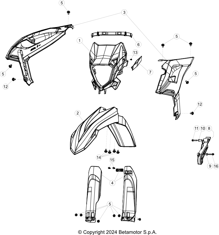 43 PLASTIC ACCESSORIES/SEAT/TANK