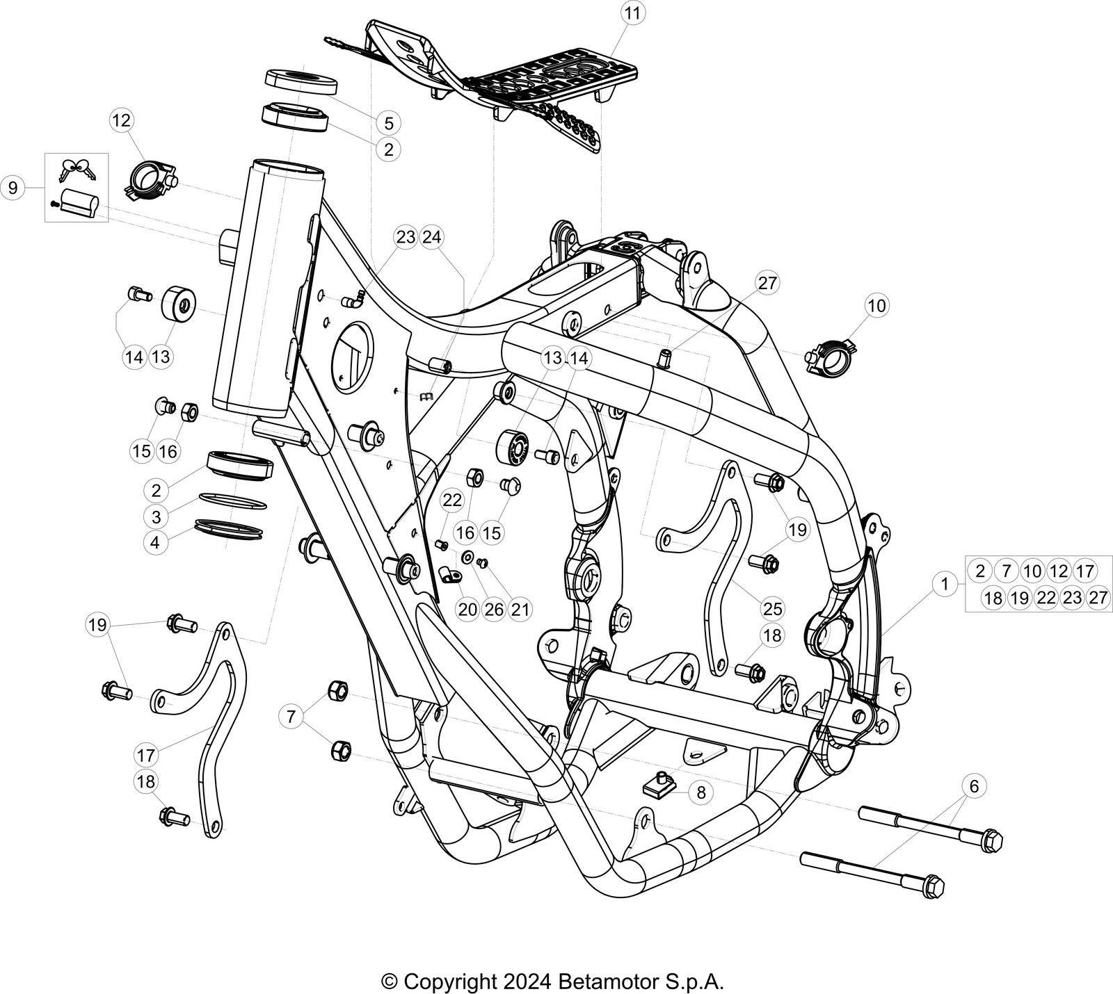 31 FRAME/SUB FRAME - Beta Genuine