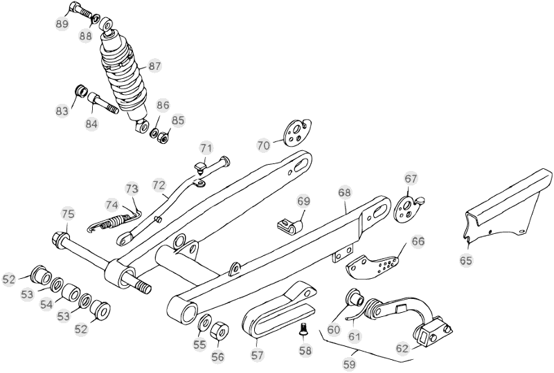 33 SWING ARM/REAR SUSPENSION